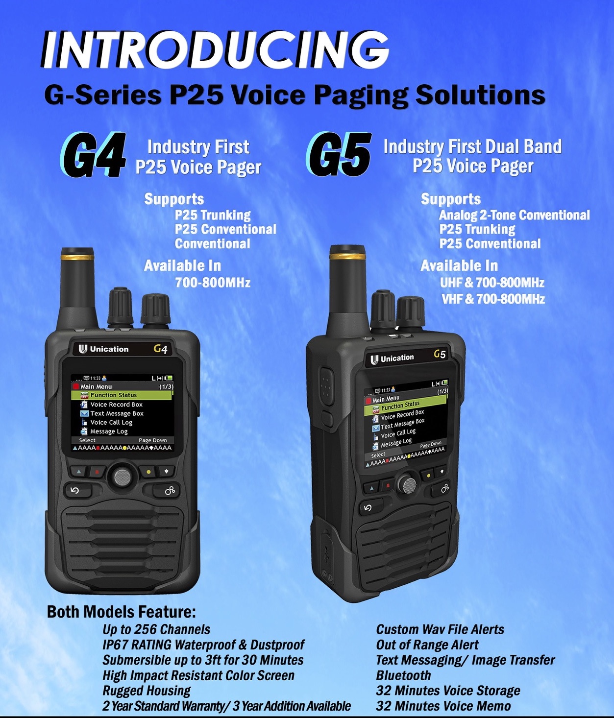 G-Series P25 Voice Paging Solutions – Command Communications